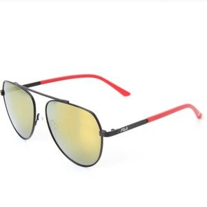 FILA Unisex Semi-Matte Black Sunglasses